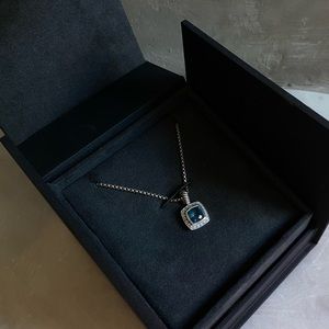 David Yurman Blue Hampton Topaz and Diamonds Necklace